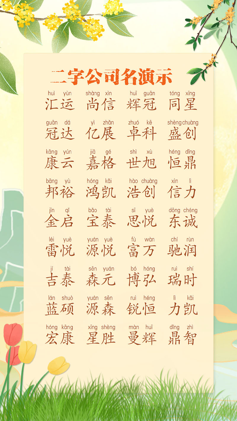 注册公司起名查询